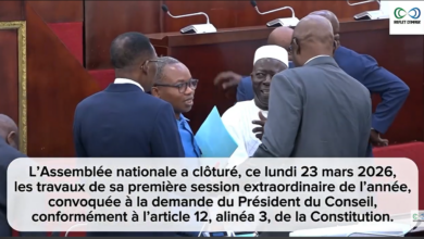 Assemblée nationale : clôture de la première session extraordinaire de l’année 2026